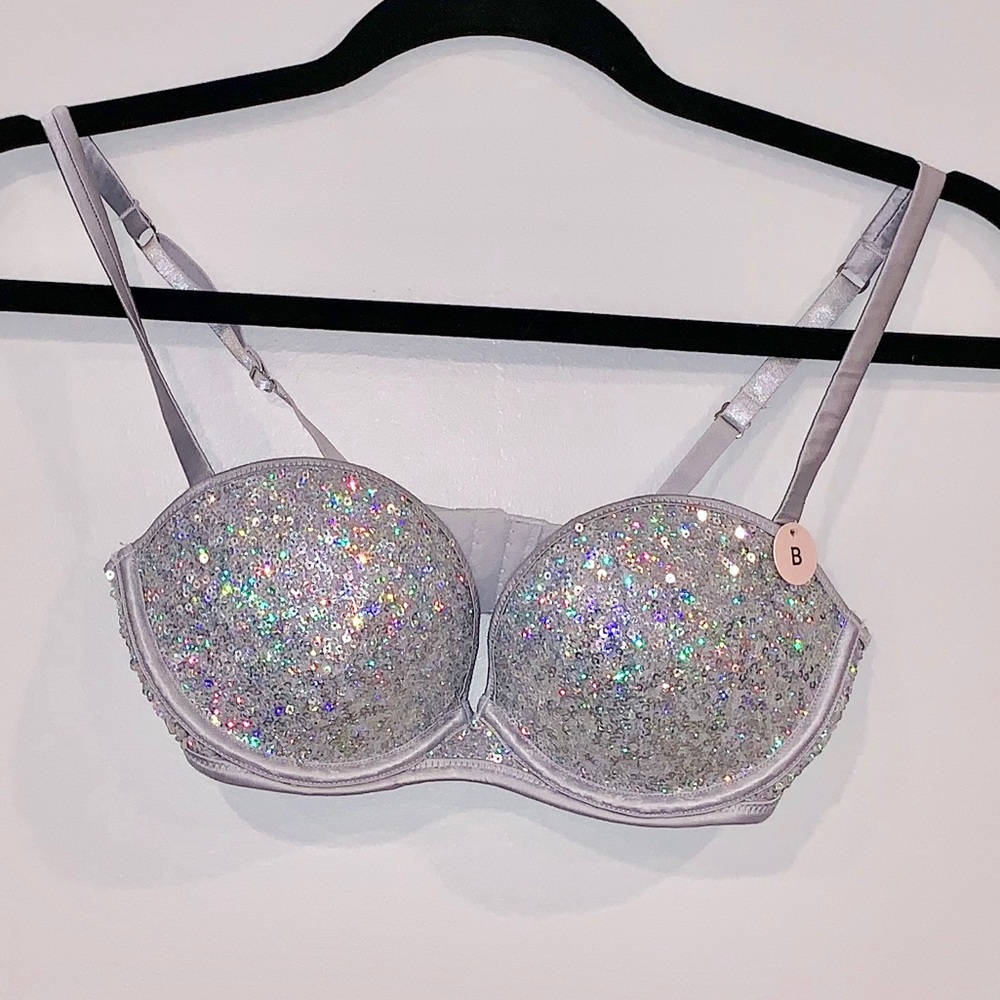 Sequin push up bra by H&M